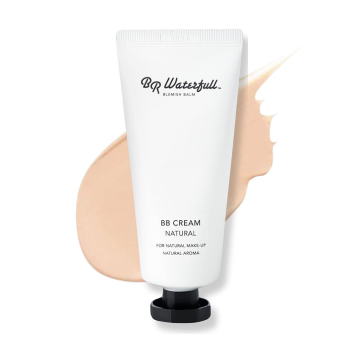BR Waterfull Blemish Balm Korean BB Cream Dewy Finish Moisturizing Medium Flawless Coverage Natural Skin Tone Glow Dewy