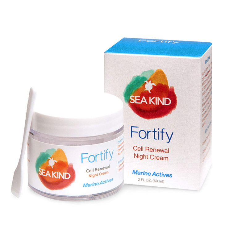 Sea Kind Natural Skin Care AntiWrinkle Cream and Face Moisturizer AntiAging Night Cream with Marine Actives