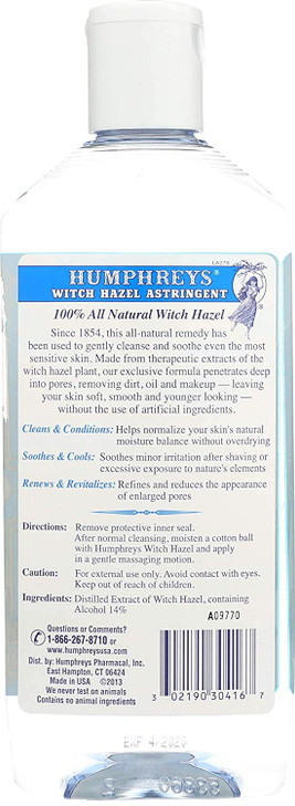 Humphrey's Homeopathic Remedies Witch Hazel Astringent Gentle 8 oz. online at globaldelivered