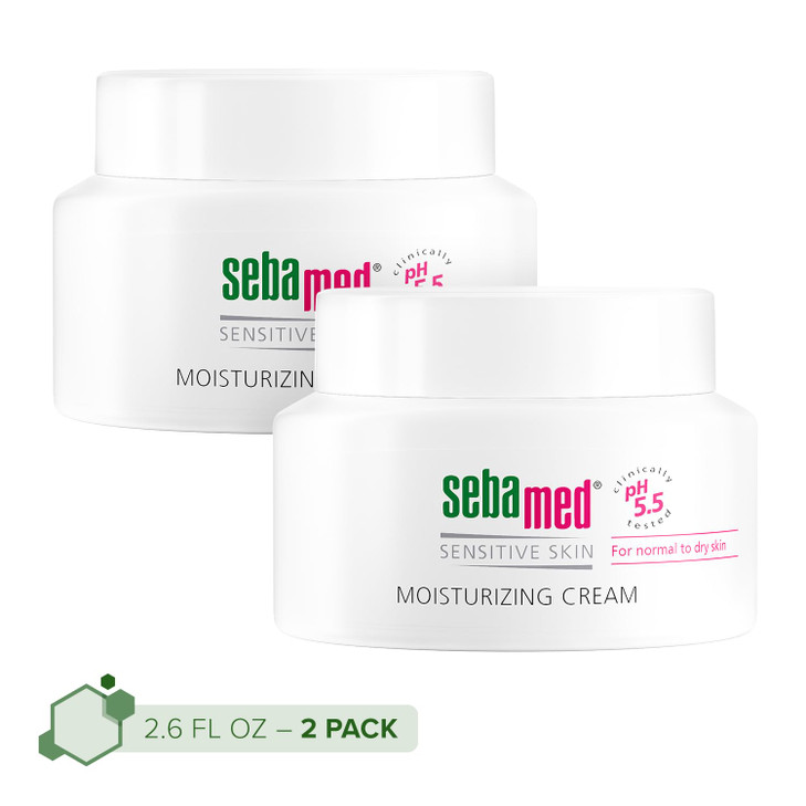 SEBAMED Moisturizing Face Cream for Sensitive Skin Antioxidant pH 55 Vitamin E Hypoallergenic 26 Fluid Ounces 75mL Ultra