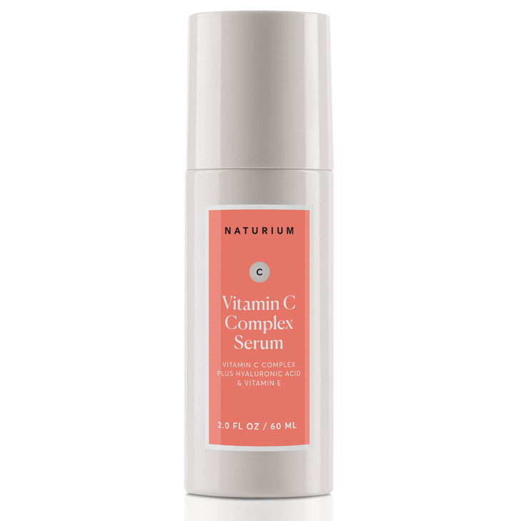 Naturium Vitamin C Complex Face Serum Jumbo AntiAging Facial Treatment with Hyaluronic Acid Vitamin E 2 oz