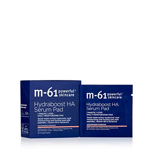 m61 Hydraboost HA Serum Pad Hyaluronic Acid Serum Pads to Firm and Moisturize Up to 48 Hours Dermatologist Tested Fragra