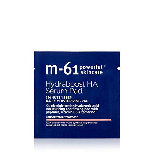 m61 Hydraboost HA Serum Pad Hyaluronic Acid Serum Pads to Firm and Moisturize Up to 48 Hours Dermatologist Tested Fragra