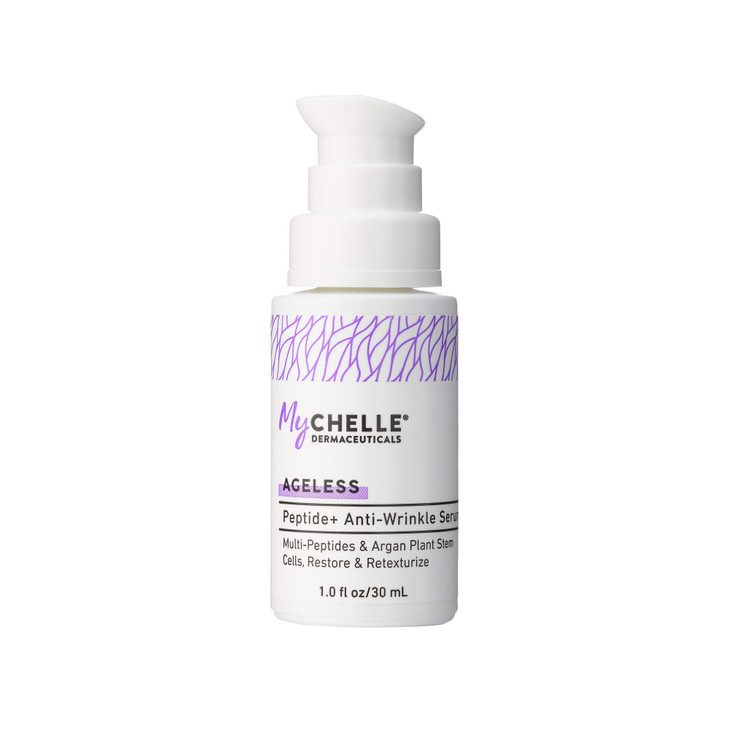 MyCHELLE Dermaceuticals Peptide AntiWrinkle Serum AntiAging Serum with Peptides Argan Plant Stem Cells to Help Restore S