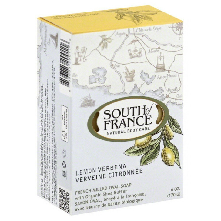 South of France Natural Bar Soap, Lemon Verbena, 6 Ounce online at globaldelivered