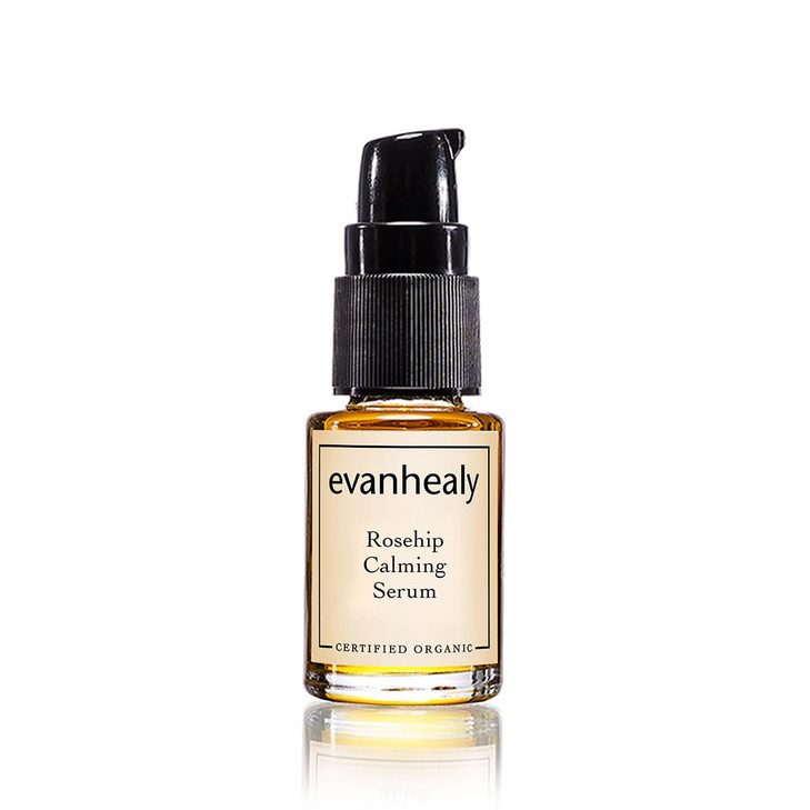 evanhealy Rosehip Calming Serum Blue Skin Care Line with Organic Whole Essential Oils Nurturing Soothing Facial Oil Seru