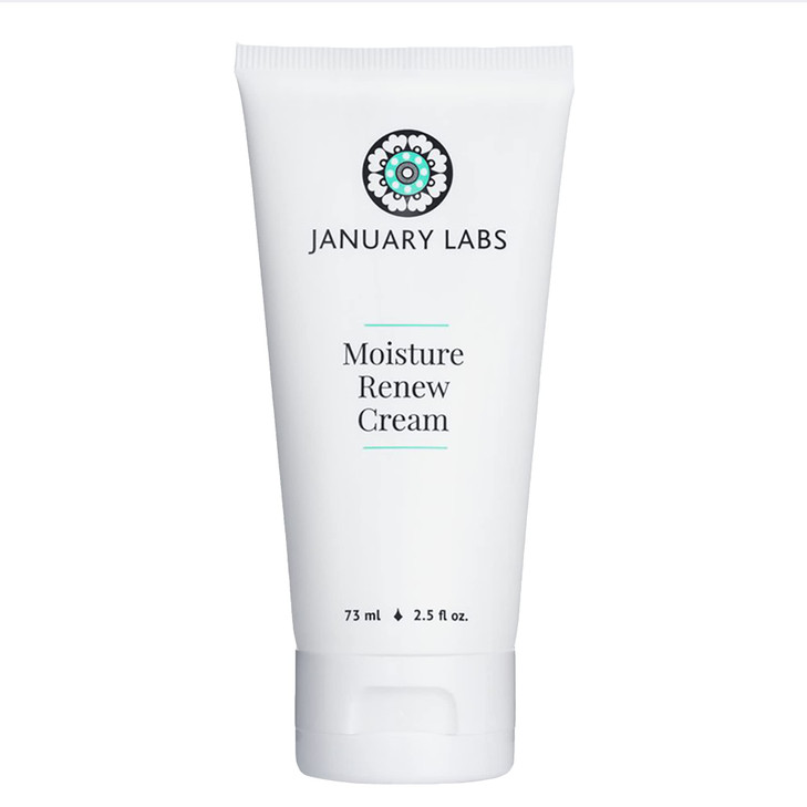 January Labs Moisture Renew Face Cream Day or Night Face Moisturizer Cream for Dehydrated Stressed Skin Skin Care Essent