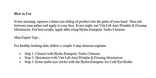 LOreal Paris Skin Care Men Expert Vita Lift AntiWrinkle and Firming Daily Moisture 3 Count