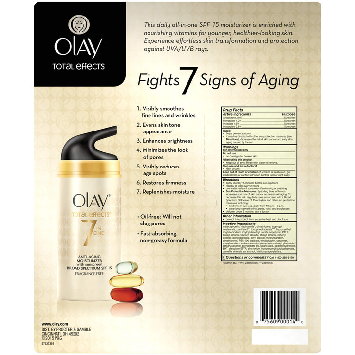 Olay Total Effects 7in1 Antiaging UV Moisturizer