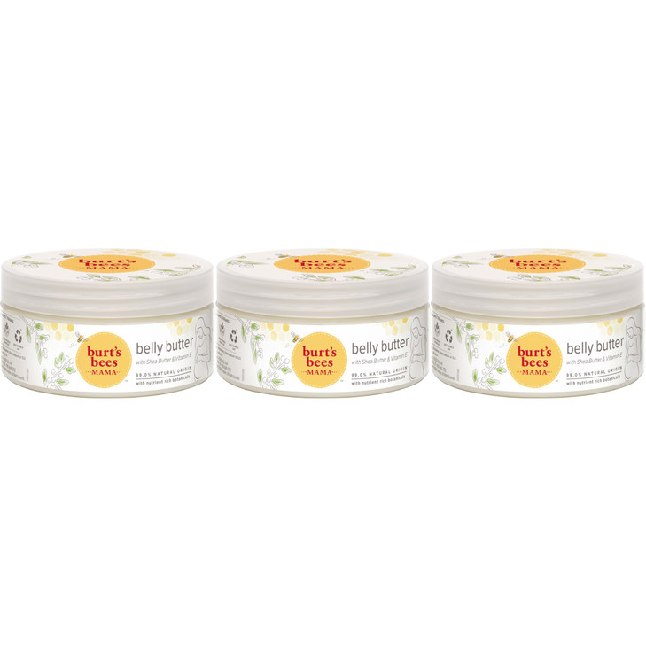 Burts Bees Mama Belly Butter Stretch Mark Cream for Pregnancy Massages Body Reduces Scar Appearance Prenatal Postnatal T