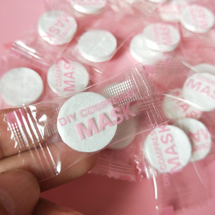 NYKKOLA 100 pcs Skin Face Care DIY Facial Paper Compress Masque Mask online at globaldelivered