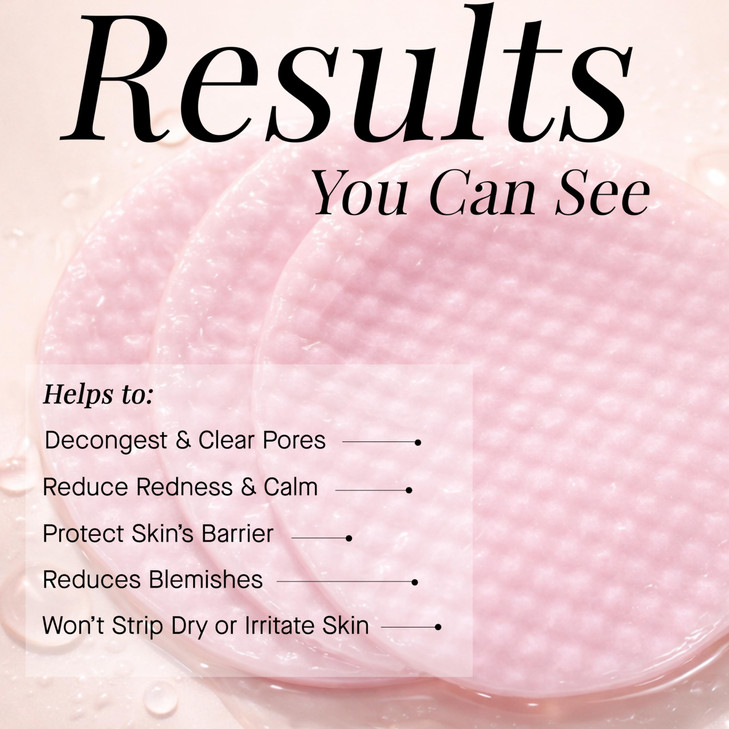 ARCONA Raspberry Clarifying Pads Raspberry Extract Witch Hazel Salicylic Acid Tea Tree Extracts Cleanse Clarify Protect