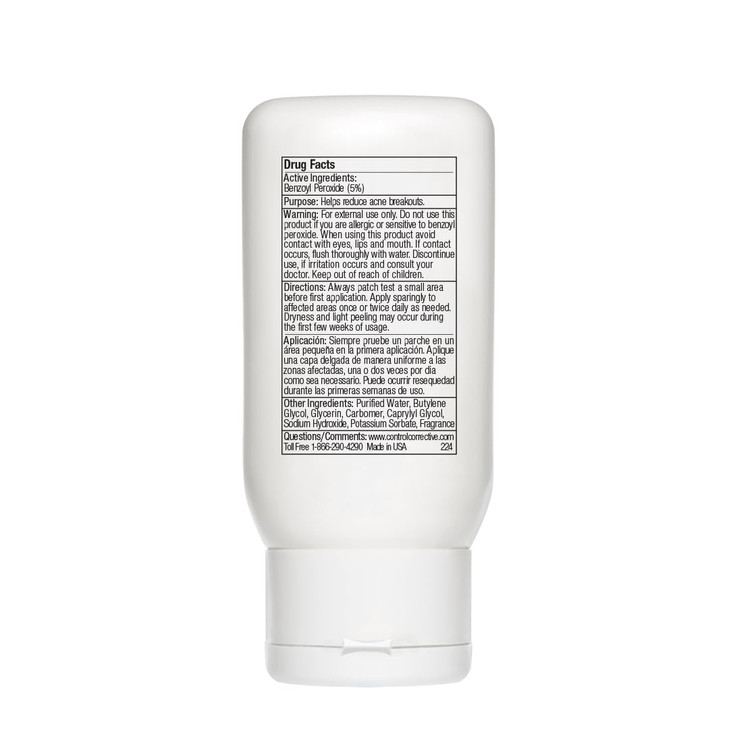 CONTROL CORRECTIVE Clear Med 5 Acne Treatment Lotion 25 Oz Helps Clear Control Breakouts Benzoyl Peroxide To Improve Eff