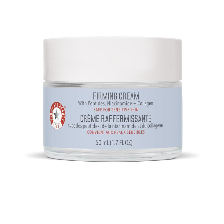 First Aid Beauty Firming Collagen Cream with Collagen Peptides and Niacinamide Day Night AntiAging Face Moisturizer 17 f
