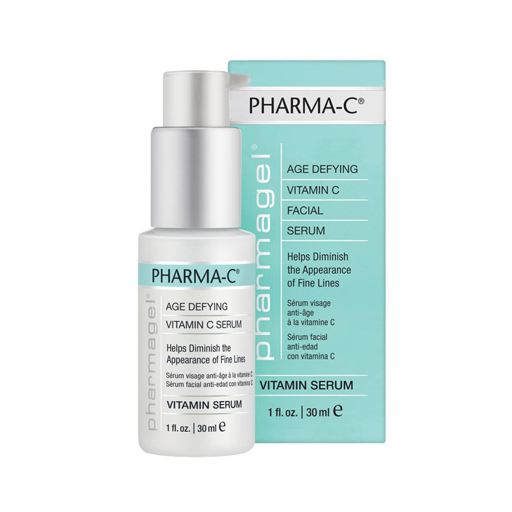 Pharmagel PharmaC Vitamin Serum Age Defying Facial Serum AntiWrinkle Face Serum Age Spot Remover for Face 1 oz