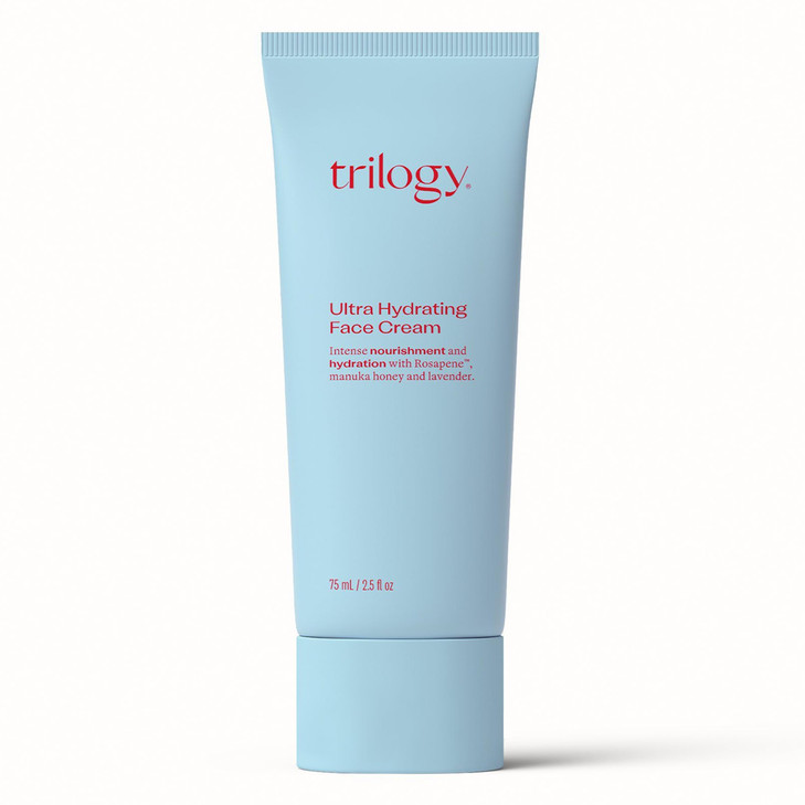 Trilogy Ultra Hydrating Face Cream Intense Moisture for Dry Skin with Rosehip Oil 25 fl oz