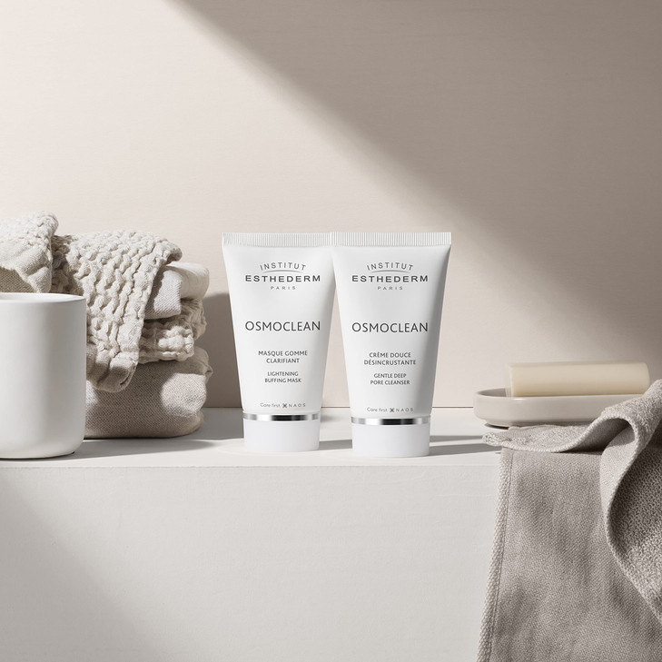 Esthederm Osmoclean Lightening Buffing Mask Face Neck and Dcollet Rich Cream Mask All Skin Types