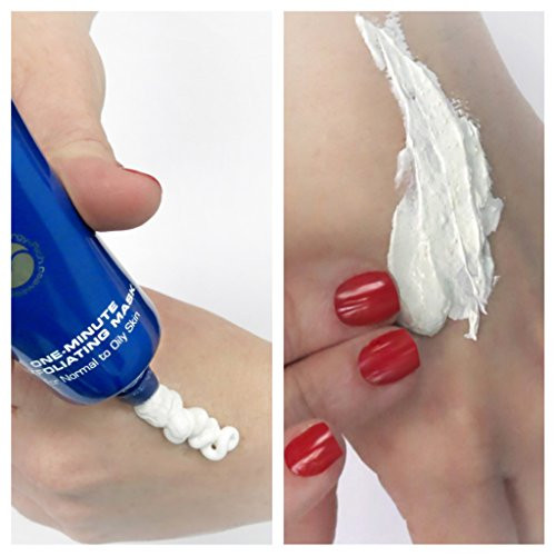 Repechage OneMinute Exfoliating Face Mask Gentle Facial Exfoliant for Normal to Oily Skin with Lactic Acid Rice Bran Wax