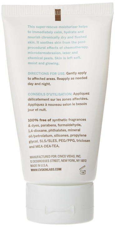 CV Skinlabs Calming Moisture for Face Neck Scalp 2 fl oz