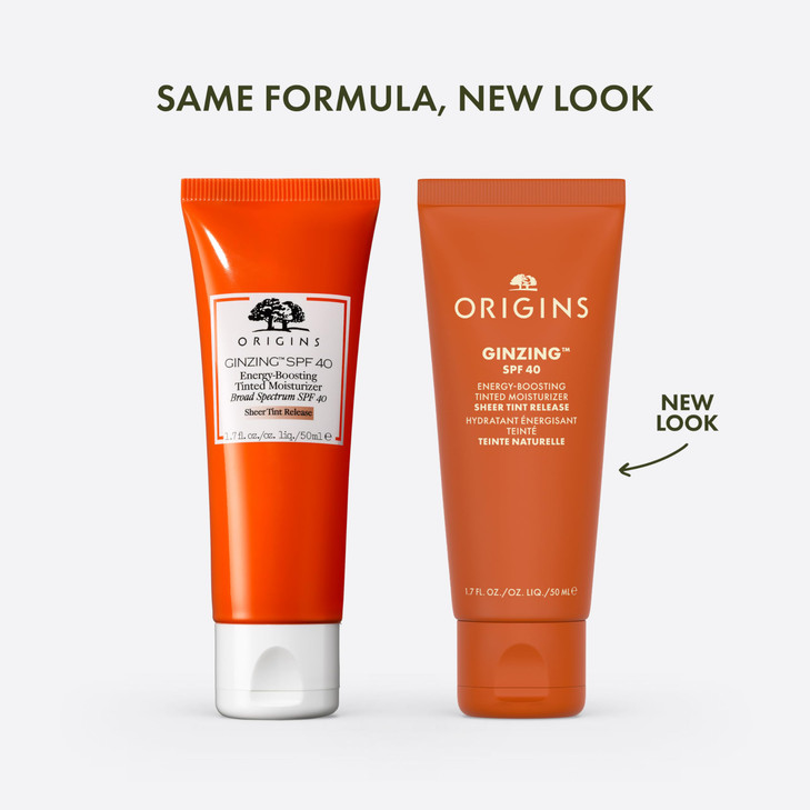 Origins GinZing EnergyBoosting Tinted Moisturizer with SPF 40 Hydrates Perfects Skin Tint with Caffeine and Ginseng 17 F