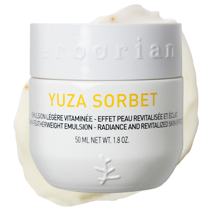 Erborian Vitamin C Face Cream Yuza Sorbet Day Cream That Hydrates Boosts Radiance Soothes Dehydrated Skin Facial Moistur