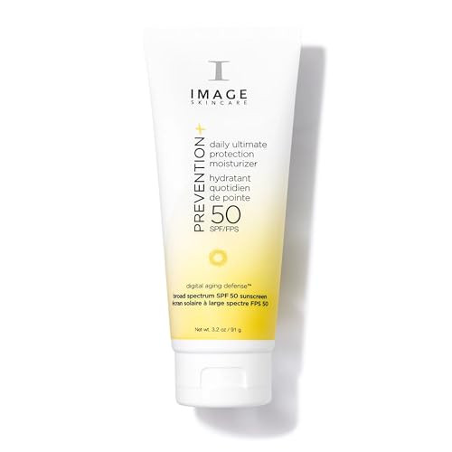 IMAGE Skincare PREVENTION Daily Ultimate Protection Moisturizer SPF 50 Face Sunscreen Lotion Zinc Oxide Blendable with N