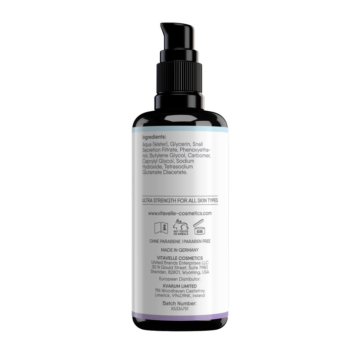 VITAVELLE Snail Mucin Moisturizer Gel for Face AntiAging Soothing Snail GelUltra Strenght for All Type of Skin CollagenB