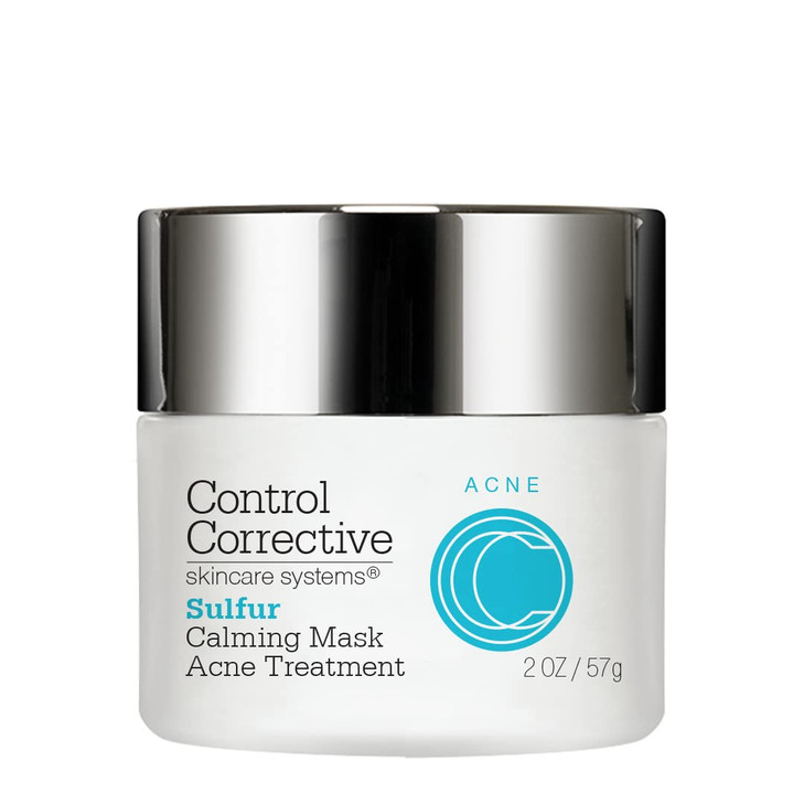 CONTROL CORRECTIVE Sulfur Calming Mask 10 Sulfur with Aloe and Clay for Oil Control and Soothing Care 2 oz