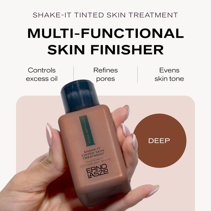 Erno Laszlo ShakeIt Tinted Skincare Finisher Neutral Face Tint for Lighter Complexions Even Skin Tone Refine Pores Pore