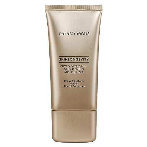 bareMinerals Skinlongevity PhytoVitamin C Brightening Moisturizer Mineral SPF 30 Brightening Daily Face Moisturizer Neck