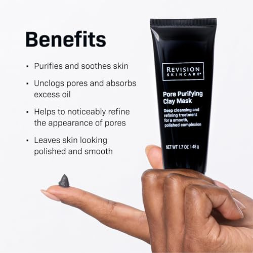 Revision Skincare Pore Purifying Clay Mask Pore Cleanser with Salicylic Acid for Polished Smooth Skin 17 oz