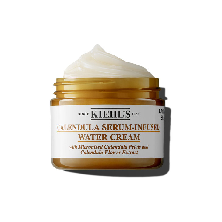 Kiehls Calendula Serum Infused Water Cream Soothing Gel Moisturizer for All Skin Types Visibly Evens Skin Tone Boosts Ra