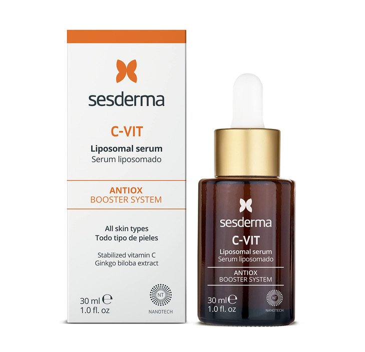 Sesderma CVIT Radiance Serum with Vitamin C Brightens Hydrates Fights Signs of Aging Antioxidant Formula 10 fl oz