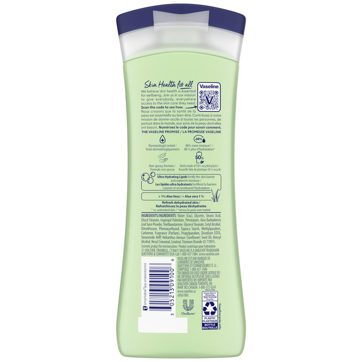 Vaseline Soothing Hydration 2-Pack  Intensive Care Moisturizing Hand and Body Lotion with Aloe, Ultra-Hydrating Lipids, 48 Hours of Moisture, 10 Oz online at globaldelivered