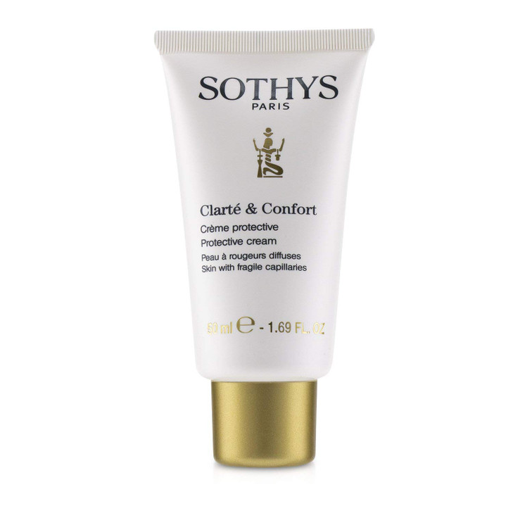 SOTHYS Protective Cream Hydrating Face Moisturizer for Daily Use Redness Relief Dry Skin Care Diffuse Redness of the Ski