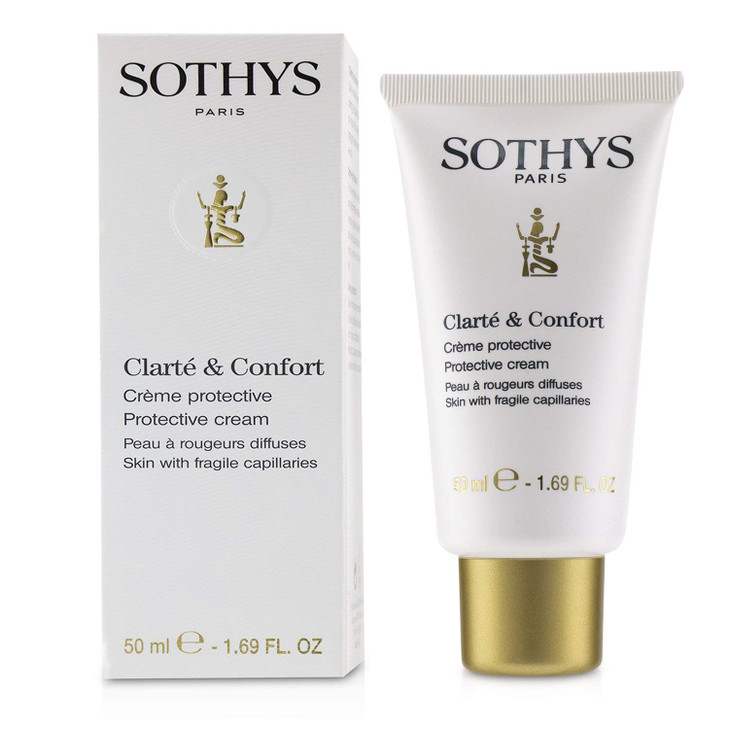 SOTHYS Protective Cream Hydrating Face Moisturizer for Daily Use Redness Relief Dry Skin Care Diffuse Redness of the Ski