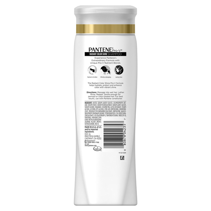 Pantene Pro-V Radiant Color Shine Shampoo, 12.6 fl oz (Packaging May Vary) online at globaldelivered