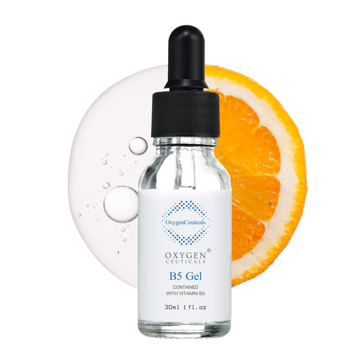 OxygenCeuticals B5 Gel Hydrating Serum with Vitamin B5 Panthenol Hyaluronic Acid Adenosine Moisturizing AntiWrinkle Care