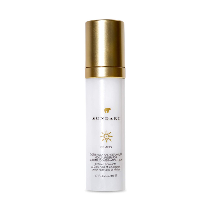 SUNDARI Gotu Kola and Geranium Moisturizer 17 Fl Oz Firming and AntiAging with Natural Botanicals Reduce Fine Lines Soft