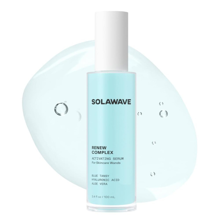 Solawave Renew Complex Serum for Face Neck Boost the Effects of Facial Wand Red Light Therapy for Face Microcurrent Faci