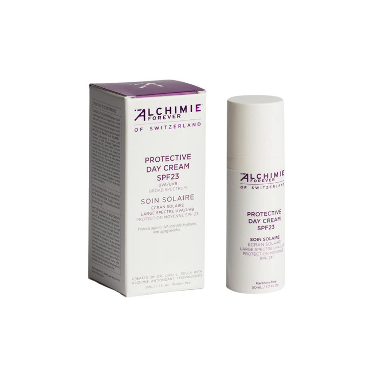 Alchimie Forever Protective Day Cream SPF 23 BenzeneFree Protects Against UVA UVB and Hydrates 17 Fl Oz