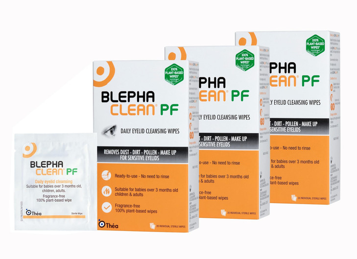 Blephaclean 60 Sterile Eyelid Wipes For Blepharitis Freepost