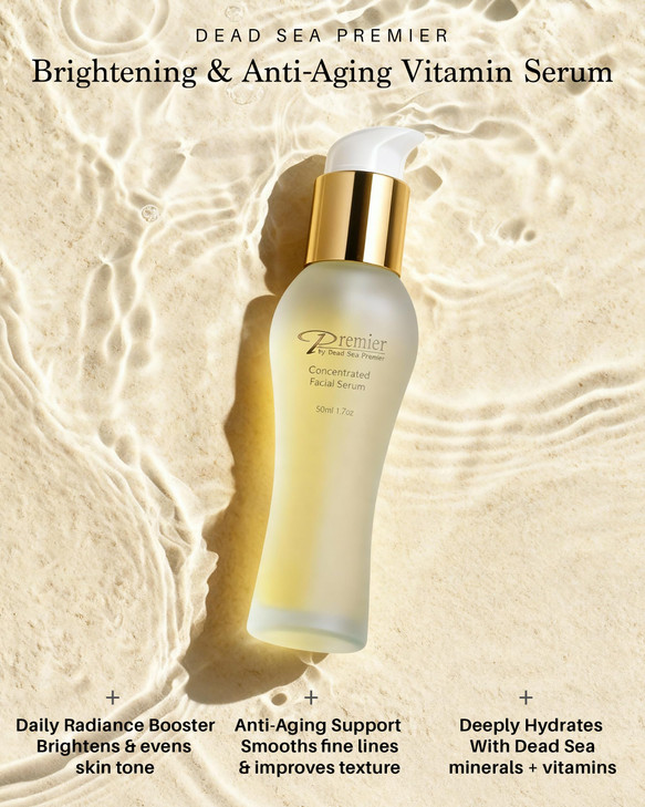 Premier Dead Sea Vitamin C Serum for Face with Vitamin E Oil Retinol Hydrating Face Serum for Women AntiAging Skincare D