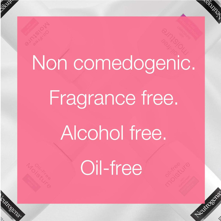 Neutrogena Oil Free Moisture Glycerin Face Moisturizer Neck Cream for Combination Skin Lightweight Oil Absorbing Facial