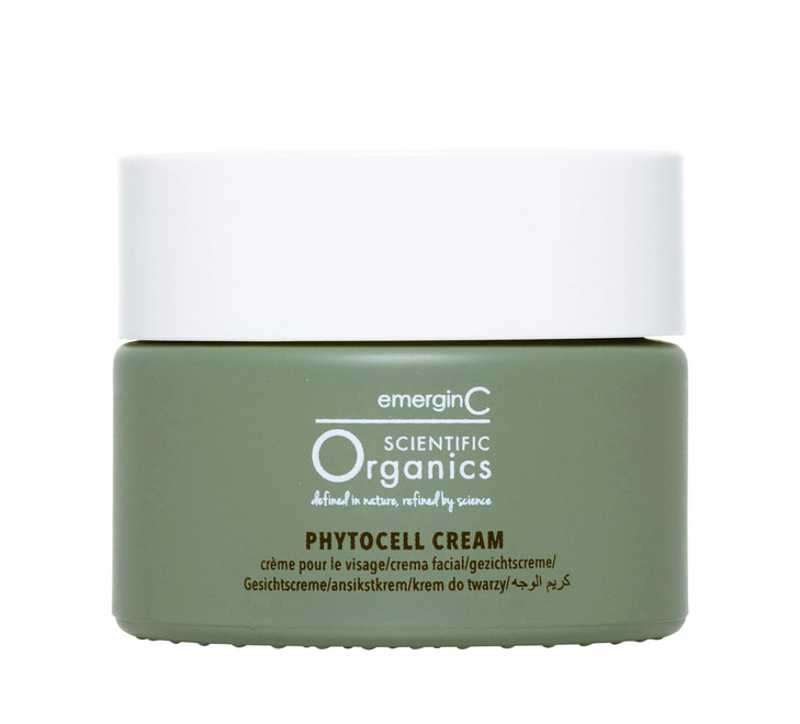 emerginC Scientific Organics Phytocell AntiAging Cream Facial Moisturizer with Plant Stem Cells for Radiant Complexion a