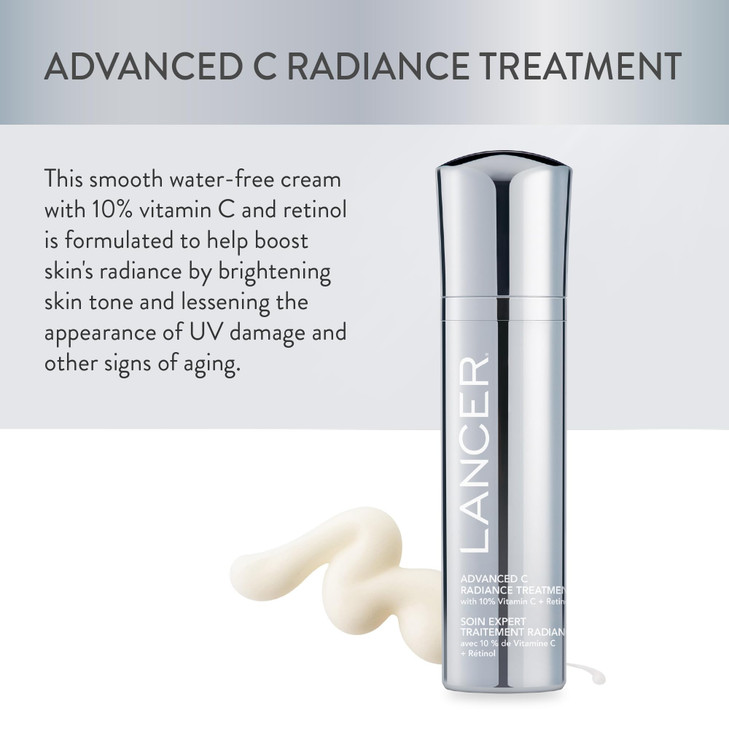 Lancer Skincare Advanced C Radiance Treatment Vitamin CCream Face Care Gentle Moisturizer and Anti Aging Cream 17 oz
