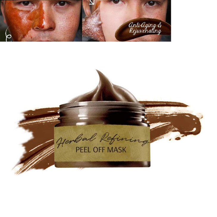 Grospe Peel Off Face Masks Blackhead Remover Mask Herbal Mask Cream Deep Cleaning Facial Mask Pore Shrinking Acne and Oi