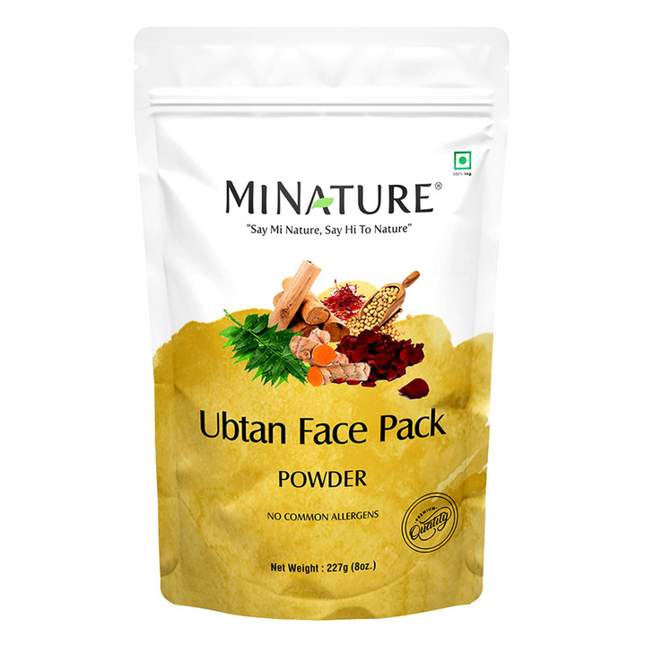 minature Ubtan Powder 227g 8oz Turmeric Barley Chickpeas Neem Sandalwood Mograflower Saffron Rose Petal Traditional DIY