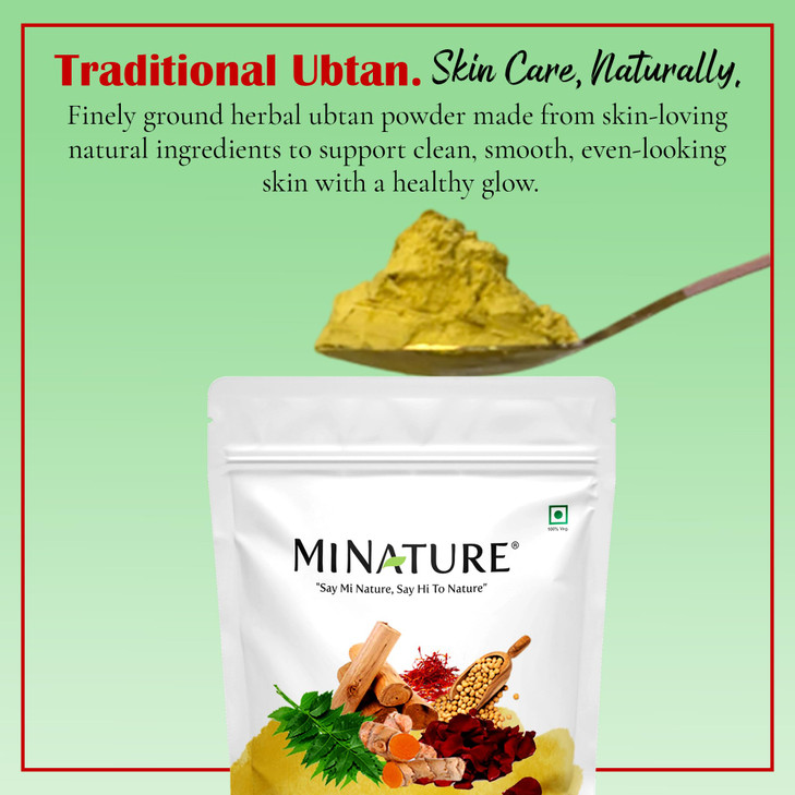 minature Ubtan Powder 227g 8oz Turmeric Barley Chickpeas Neem Sandalwood Mograflower Saffron Rose Petal Traditional DIY
