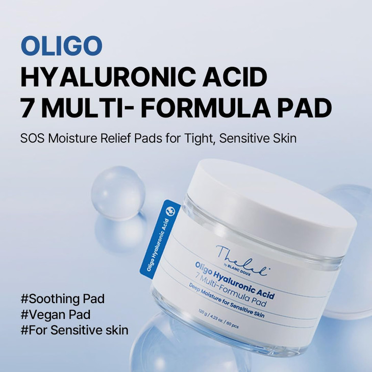 Oligo Hyaluronic Acid 7 Multi Formula Pads 120g Deep Moisture Calming Care Soft Cotton Pads Ideal for All Skin Types Kor